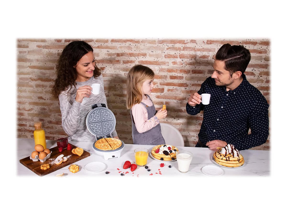 Cecotec Waffle Maker | Fun Gofrestone 3in1 | 700 W | Number of pastry 3 | Waffle/Muffin/Donut | White - Image 10