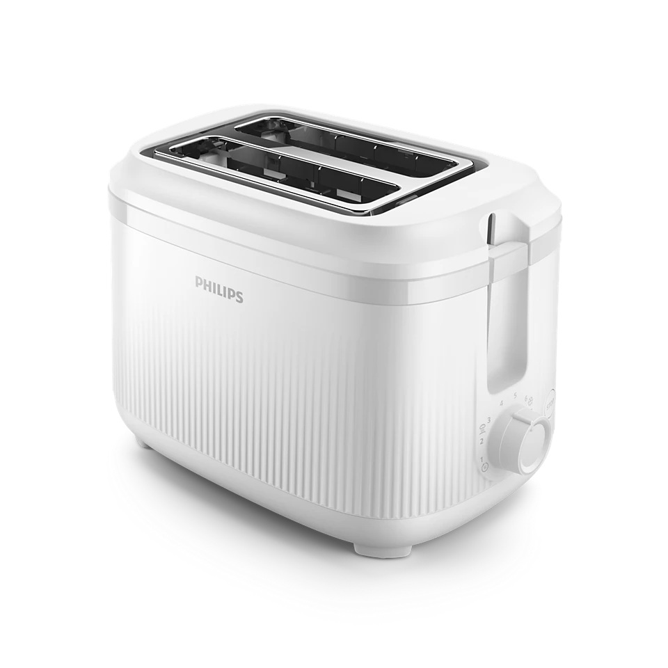 Philips Toaster | HD2511/00 3000 Series | Number of slots 2 | Housing material Metal | White