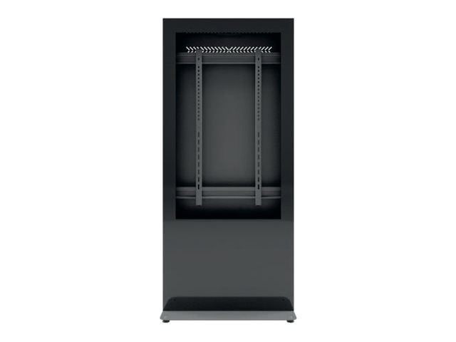 EDBAK Floor stand | IDS10.55 Indoor Public Display Totem with glass front | 55 " | Black - Image 2