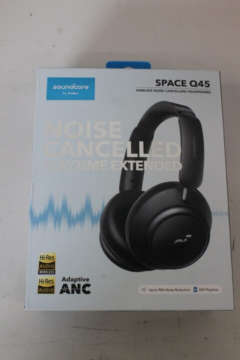 SALE OUT. Anker Soundcore Space Q45 Over-ear Headphones, Black | Anker Soundcore Headphones | Space Q45 | Bluetooth | Over-ear | Microphone | USED, DIRTY | Wireless | Black