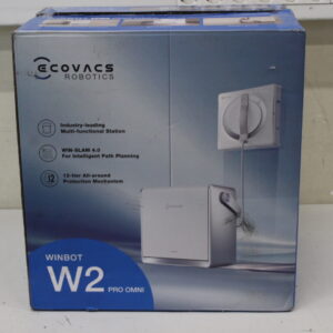 SALE OUT. Ecovacs Window cleaning robot WINBOT W2 PRO OMNI, Auto-Spray, Intelligent steady climbing, Edge cleaning mode, WIN-SLAM 4.0, White | Ecovacs WINBOT W2 PRO OMNI | Corded | 5500 Pa | White | USED, DIRTY