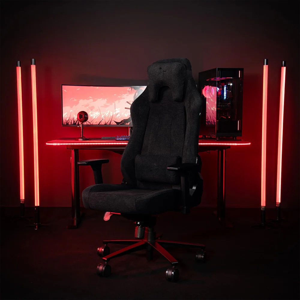 Arozzi Soft Fabric/Metal/Aluminium | Gaming Chair | Vernazza Soft Fabric | Pure Black - Image 5