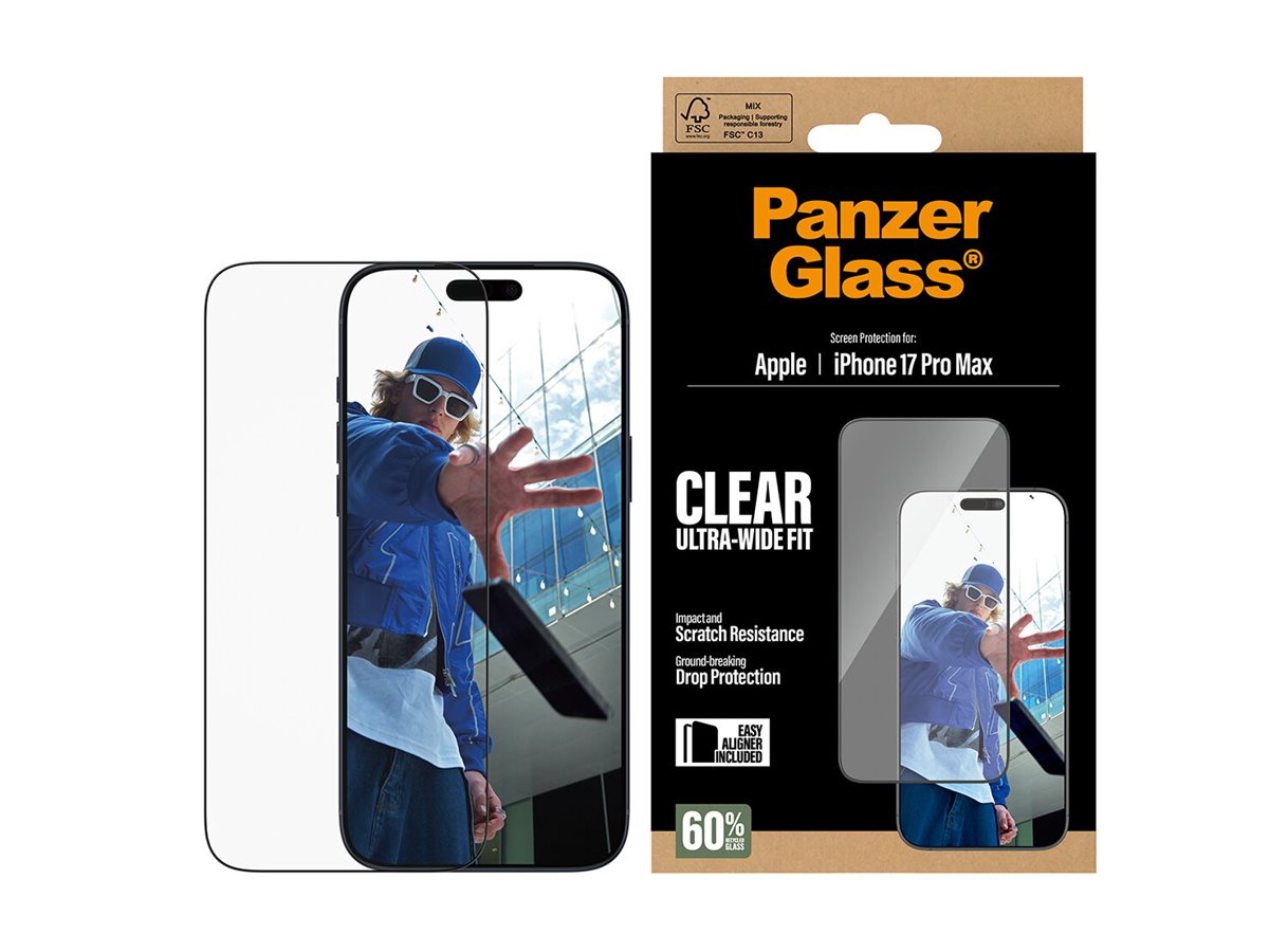 PanzerGlass Screen protector | Apple | iPhone 17 Pro Max | Glass | Transparent | Ultra-Wide Fit w. EasyAligner - Image 6