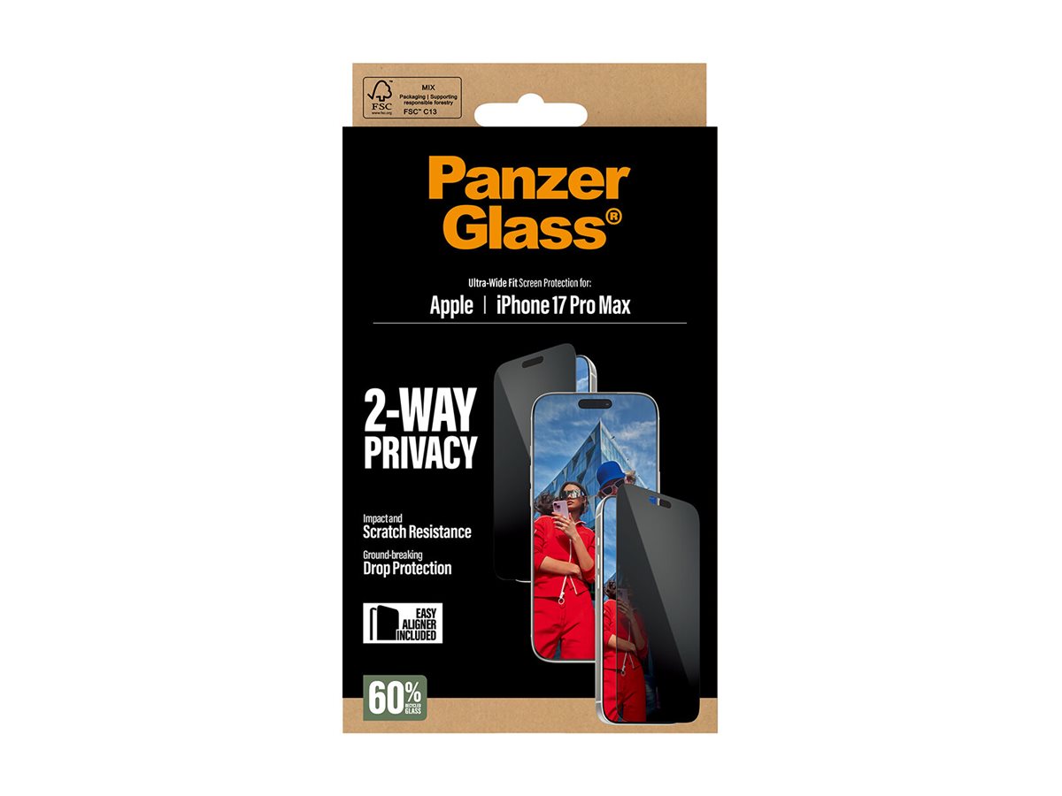 PanzerGlass Screen protector | Apple | iPhone 17 Pro Max | Glass | Transparent | Ultra-Wide Fit w. EasyAligner - Image 10