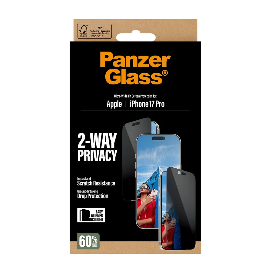 PanzerGlass Screen protector | Apple | iPhone 17 Pro | Glass | Transparent | Ultra-Wide Fit w. EasyAligner - Image 4