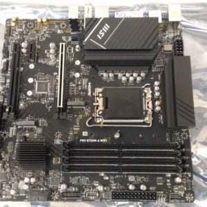 MSI PRO B760M-A WIFI | Processor family Intel | Processor socket  LGA1700 | Memory slots 4 | Supported hard disk drive interfaces SATA, M.2 | Number of SATA connectors 4 | Chipset Intel B760 | mATX | USED, REFURBISHED, WITHOUT ACCESSORIES, ONLY BACKPANEL AND ANTENNAS INCLUDED
