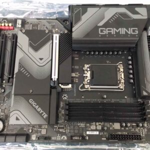 Gigabyte Z790 GAMING X 1.0 M/B | Processor family Intel | Processor socket  LGA1700 | DDR5 DIMM | Memory slots 4 | Supported hard disk drive interfaces 	SATA, M.2 | Number of SATA connectors 6 | Chipset Intel Z790 Express | ATX | USED, REFURBISHED, WITHOUT ORIGINAL PACKAGING AND ACCESSORIES, ONLY BACKPANEL INCLUDED