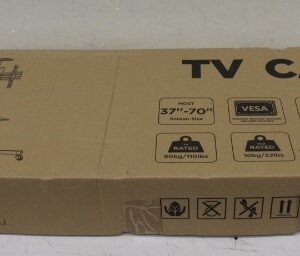 SALE OUT. Sunne 37-70", Fixed height | Sunne Floor stand | S112 multifunctional Mobile TV cart | Tilt | 37-70 " | DAMAGED PACKAGING | Black