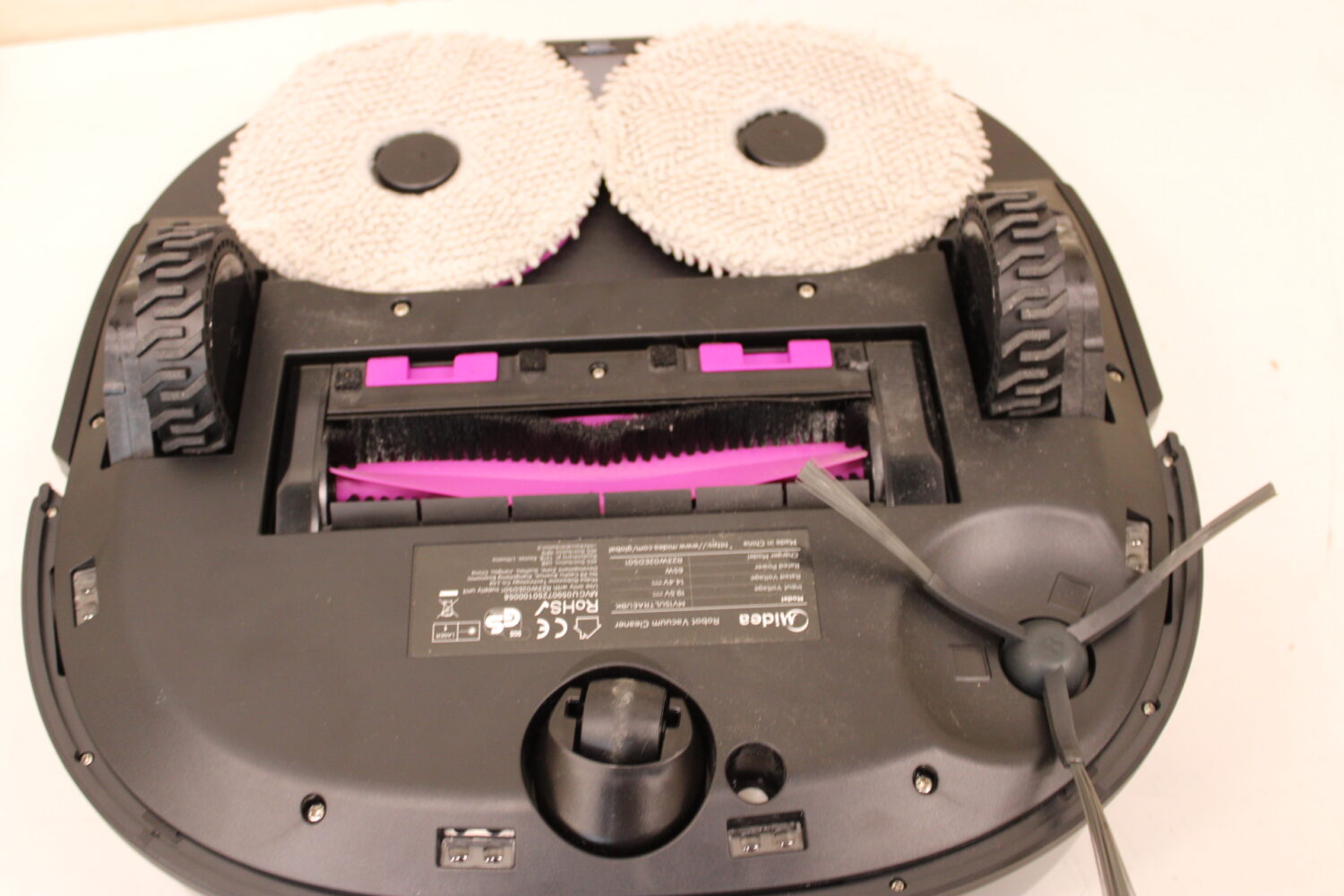 SALE OUT. Midea V15 Robot Vacuum Cleaner | Midea Robot Vacuum Cleaner | V15 | Wet&Dry | 5200 mAh | Dust capacity 3 L | 16200 Pa | Black | USED, DIRTY, SCRATCHED - Image 9