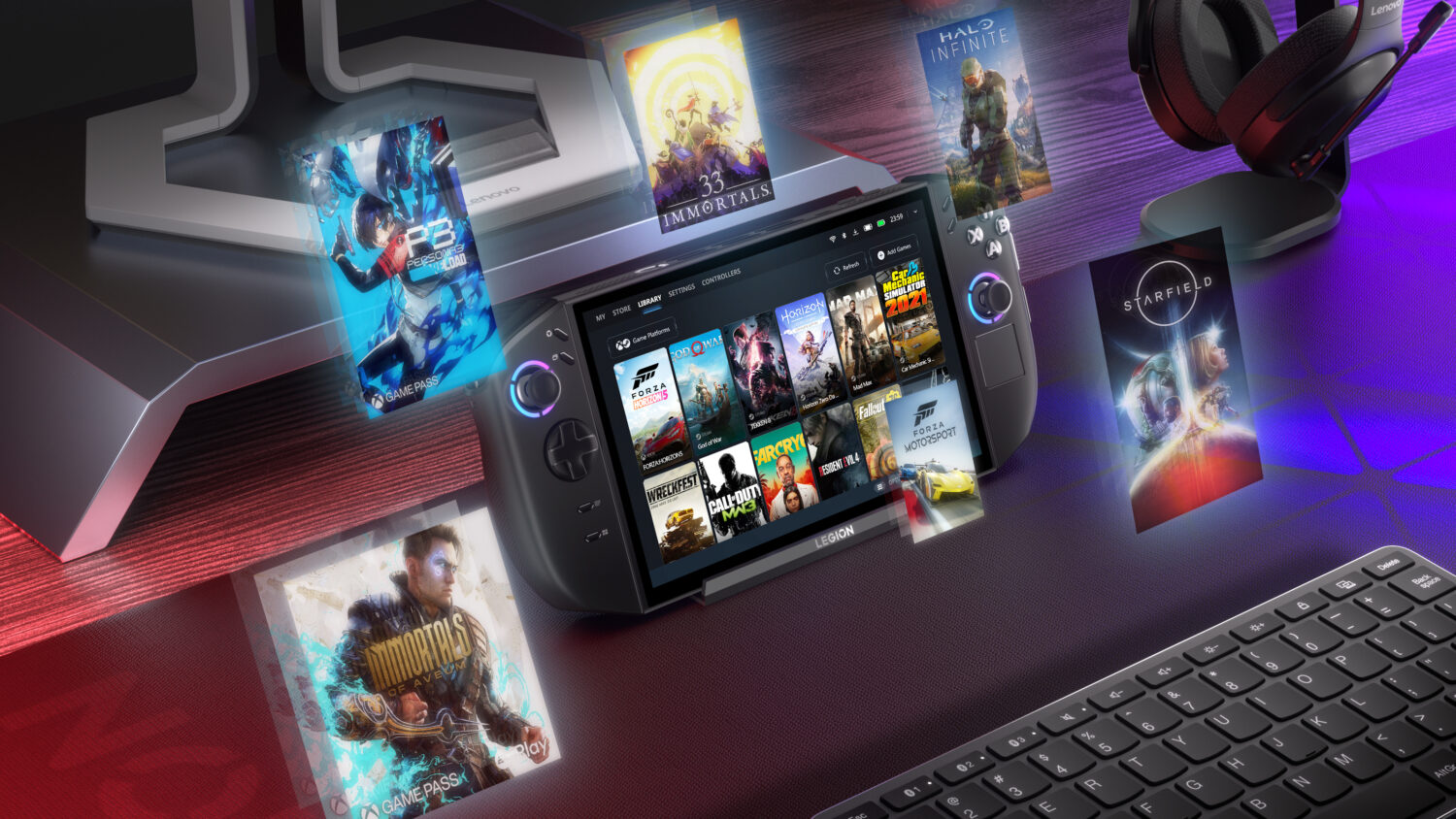 Lenovo Legion Go 8ASP2 (Power adapter not included) | Eclipse Black | 8.8 " | OLED | Touchscreen | WUXGA | 1920 x 1200 pixels | Glossy | AMD Ryzen Z2 Extreme | 32 GB | Soldered LPDDR5x | Solid-state drive capacity 1000 GB | AMD Radeon Graphics | Windows 11 Home | 802.11ax | Bluetooth version 5.3 | Warranty 24 month(s) - Image 42