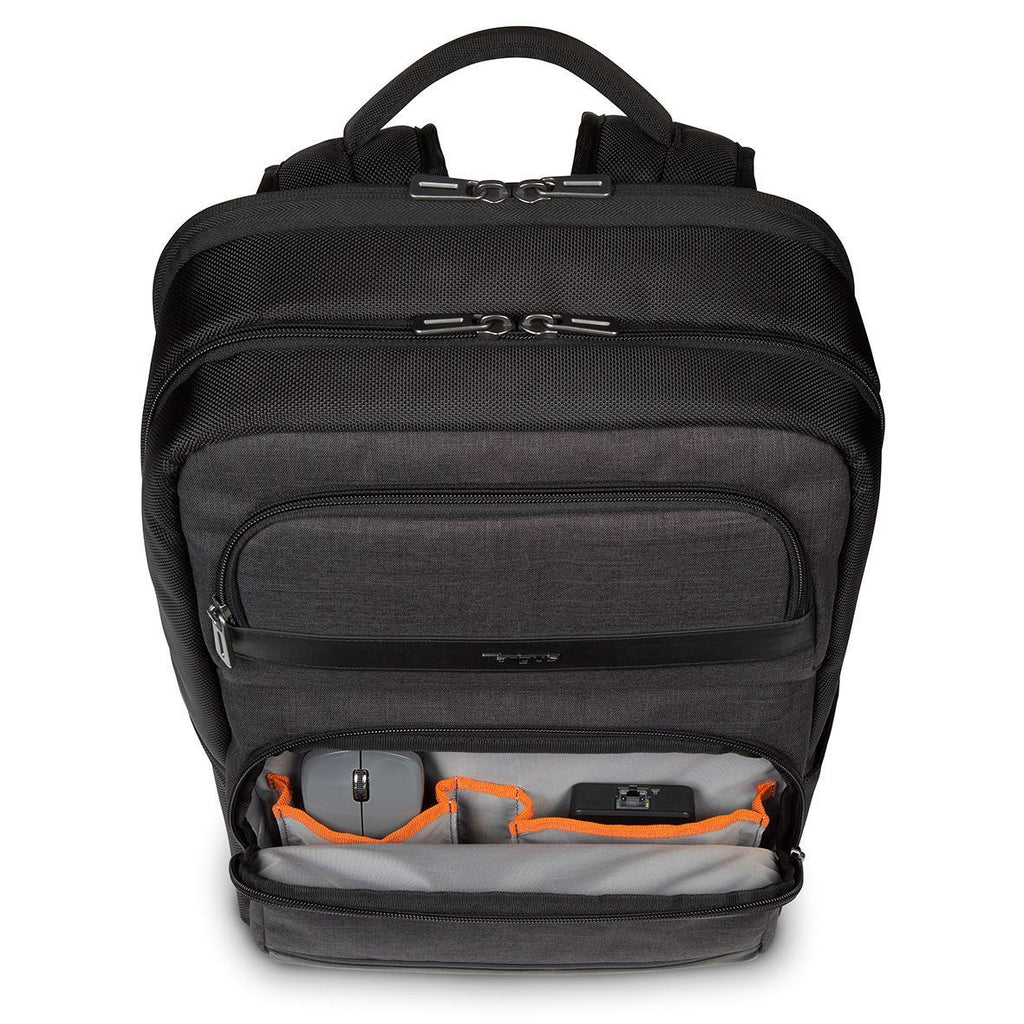 Targus CitySmart Advanced | Fits up to size 12.5-15.6 " | Laptop Backpack | Black/Grey | Shoulder strap - Image 3