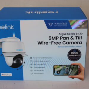 SALE OUT. Reolink Argus Series B430 Smart 5MP Pan & Tilt Wire-Free Camera, White | Reolink Smart Pan and Tilt Wire-Free Camera | Argus Series B430 | 24 month(s) | PTZ | 5 MP | Fixed | H.265 | Micro SD, Max. 128 GB | UNPACKED, SCRATCHED