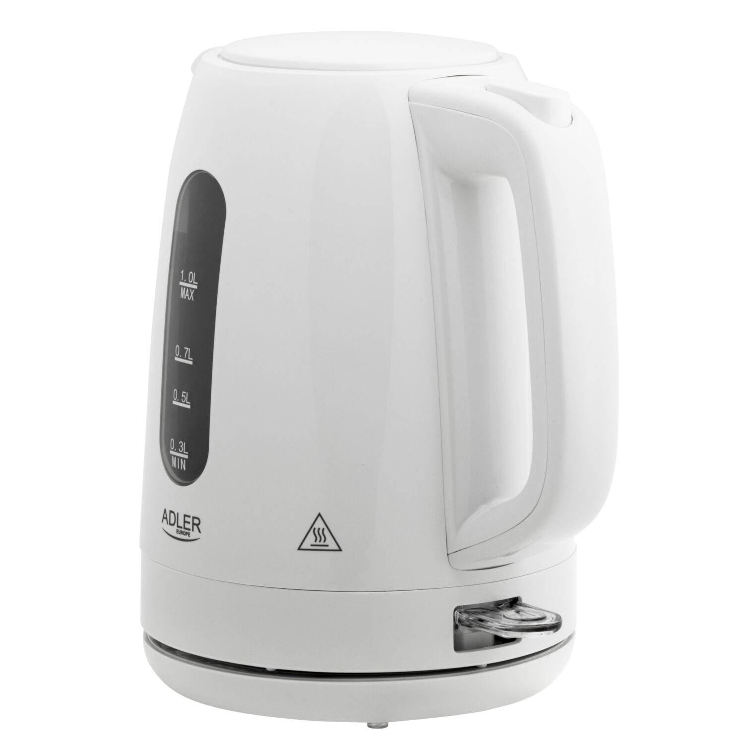 Adler Kettle | AD 1380w | Electric | 2200 W | 1 L | Polypropylene | 360° rotational base | White - Image 4