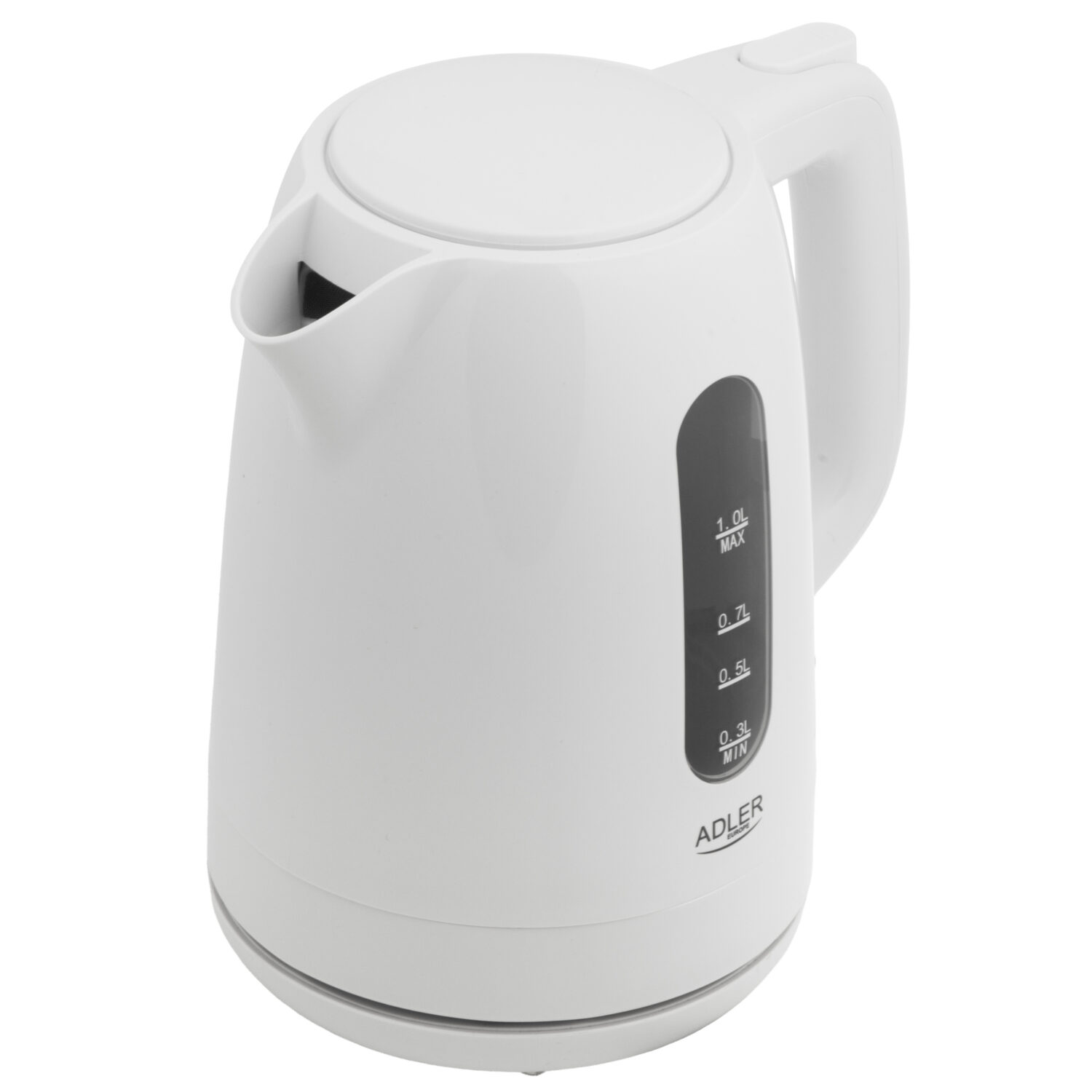 Adler Kettle | AD 1380w | Electric | 2200 W | 1 L | Polypropylene | 360° rotational base | White - Image 3
