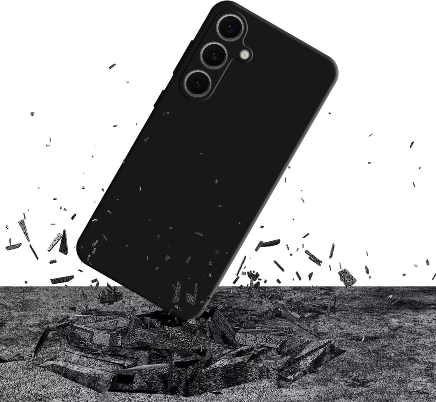 3MK | Back cover | Samsung | Galaxy S24 FE | Silicone | Black - Image 3