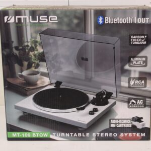 Muse Hifi Turntable | MT-109 BTOW | Bluetooth Out | USED, SCRATCHES ON ALUMINUM PLATE