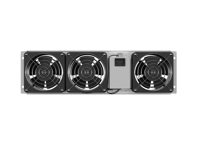 Lanberg Vertical Ventilation Panel 19" 3U for Rack three Fans 230V | AK-1506-S | Grey - Image 5