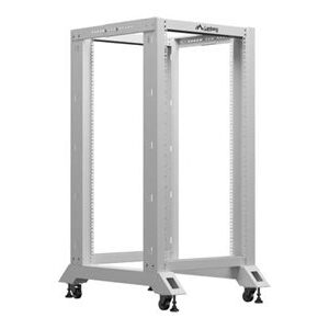 Lanberg Open Rack 19" 22U 600X800 | OR01-6822-S | Grey