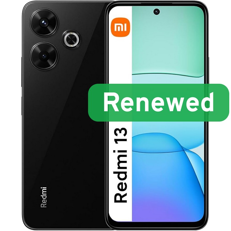 Xiaomi Renewed Grade A | Redmi 13 | Midnight Black | 6.79 " | AMOLED | 128 GB | 4G | Android