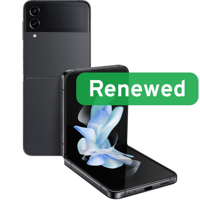 Samsung Renewed Grade A++ | Samsung Galaxy Z Flip 4 | Graphite | 6.7 " | Foldable AMOLED | 128 GB | 5G | Android