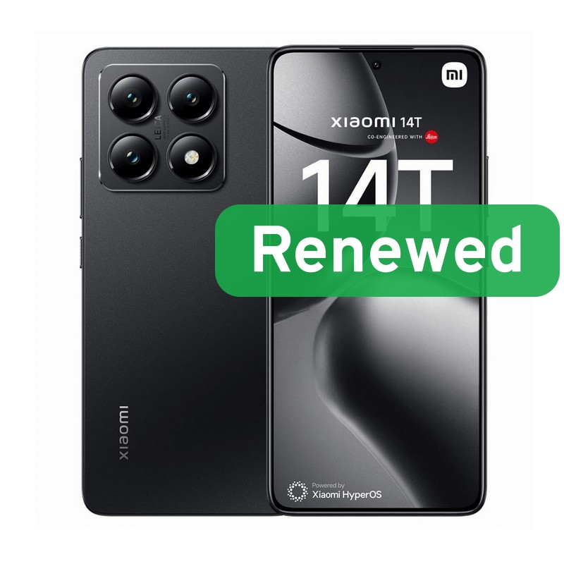 Xiaomi Renewed Grade A++ | Xiaomi 14 T | Titan Black | 6.36 " | AMOLED | 256 GB | 5G | Android