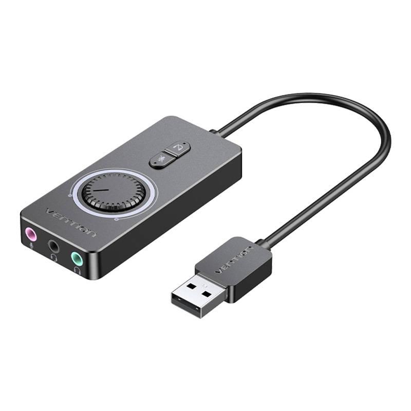 External USB 2.0 Sound Card, CDRBF | Black