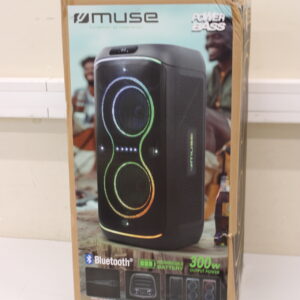 SALE OUT. Muse M-1930 DJ Bluetooth Party Box Speaker, Black | Muse Party Box Speaker | M-1930 DJ | DAMAGED PACKAGING, SCRATCHES ON SIDE | 300 W | Bluetooth | Black | Portable | Wireless connection