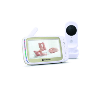 Motorola 5.0” Wi-Fi Video Baby Monitor with Stargrip Crib Mount | VM45 Connect | White