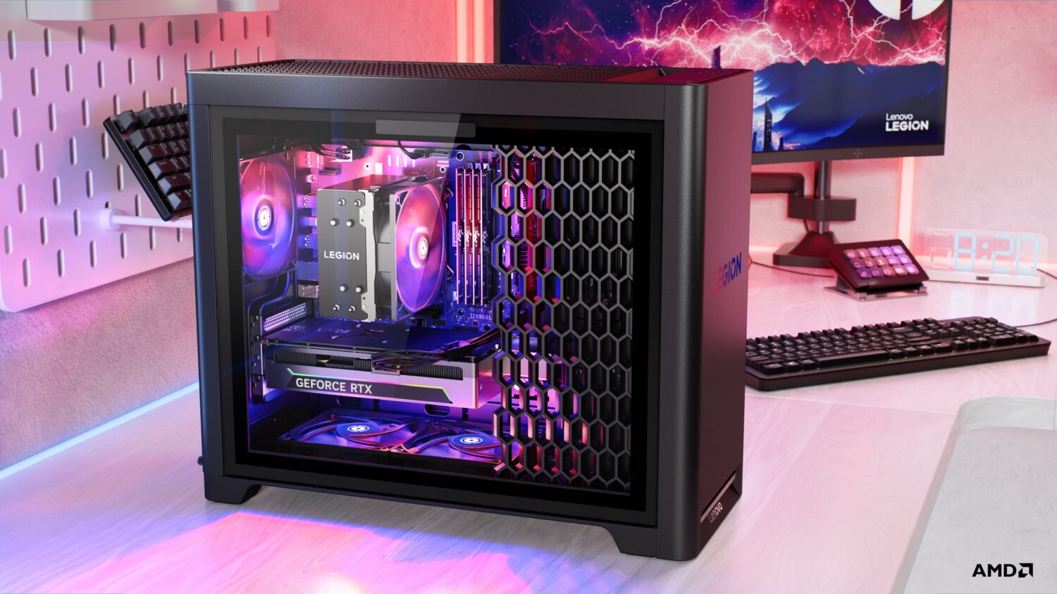 Lenovo Legion T5 30AGB10 AMD R7 7700X/32GB/2TB/NVIDIA GF RTX 5070 12GB/WIN11 Pro/Eclipse Black/2Y Warranty | Lenovo Legion | T5 30AGB10 | Desktop | Tower | AMD Ryzen 7 | 7700X | 32 GB | UDIMM DDR5 | 2000 GB | NVIDIA GeForce RTX 5070 | No keyboard | Windows 11 Pro | Warranty 24 month(s) - Image 5