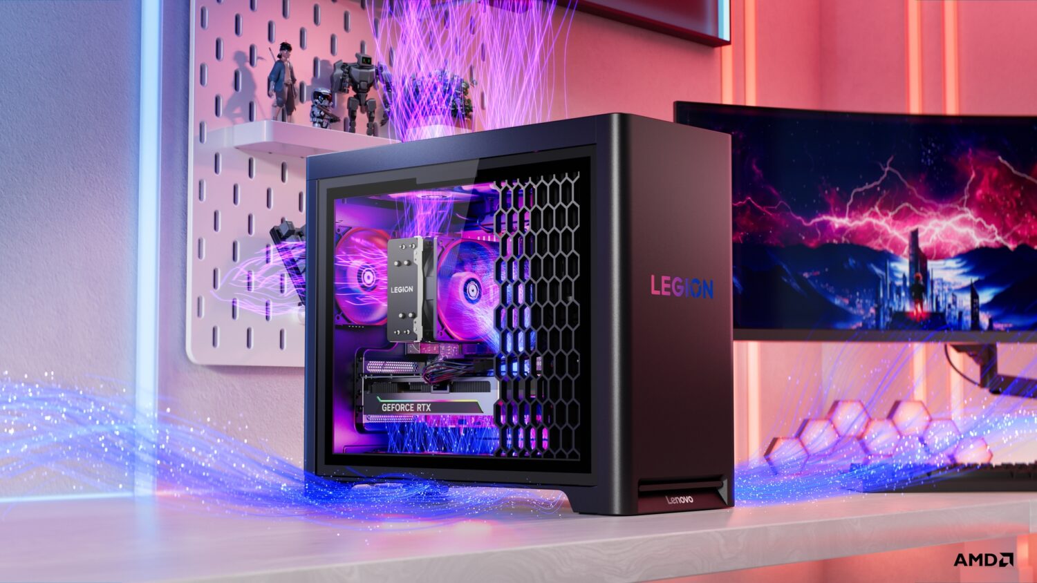 Lenovo Legion T5 30AGB10 AMD R7 7700X/32GB/2TB/NVIDIA GF RTX 5070 12GB/WIN11 Pro/Eclipse Black/2Y Warranty | Lenovo Legion | T5 30AGB10 | Desktop | Tower | AMD Ryzen 7 | 7700X | 32 GB | UDIMM DDR5 | 2000 GB | NVIDIA GeForce RTX 5070 | No keyboard | Windows 11 Pro | Warranty 24 month(s) - Image 3