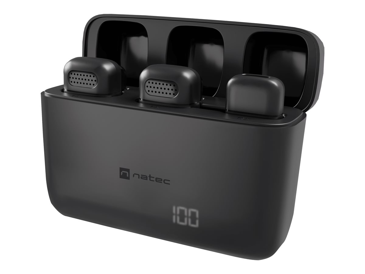 Natec | Microphone | Radium 251 | Built-in microphone | Wireless | Black