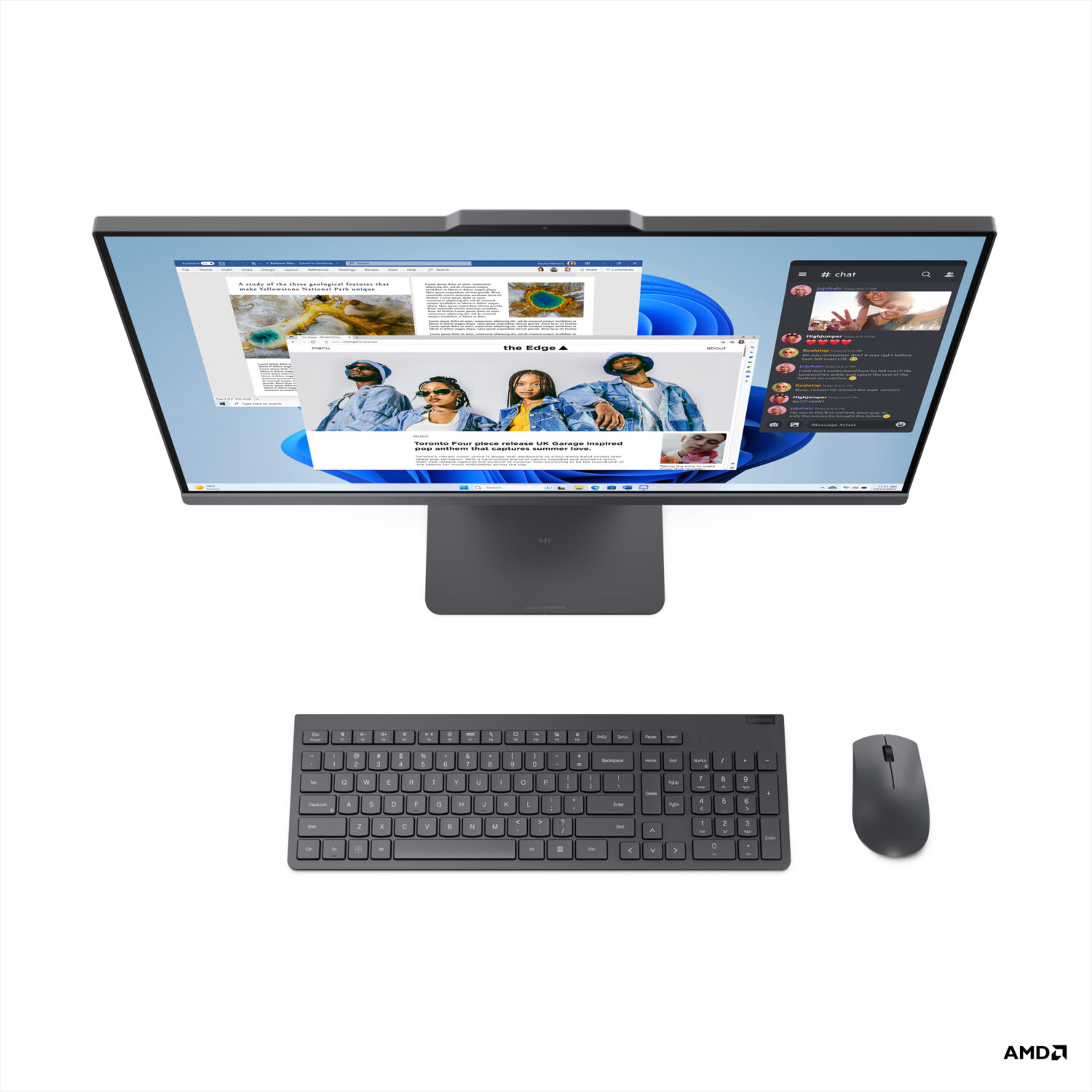 Lenovo IdeaCentre AIO 27ARR9 27 FHD AMD R3 7335U/16GB/512GB/AMD Radeon 660M/WIN11 Home/Nordic kbd/2Y Warranty | Lenovo IdeaCentre | 27ARR9 | Desktop | AIO | 27 " | AMD Ryzen 3 | 7335U | 16 GB | SODIMM DDR5 | 512 GB | AMD Radeon 660M | Nordic | Windows 11 Home | Warranty 24 month(s) - Image 5