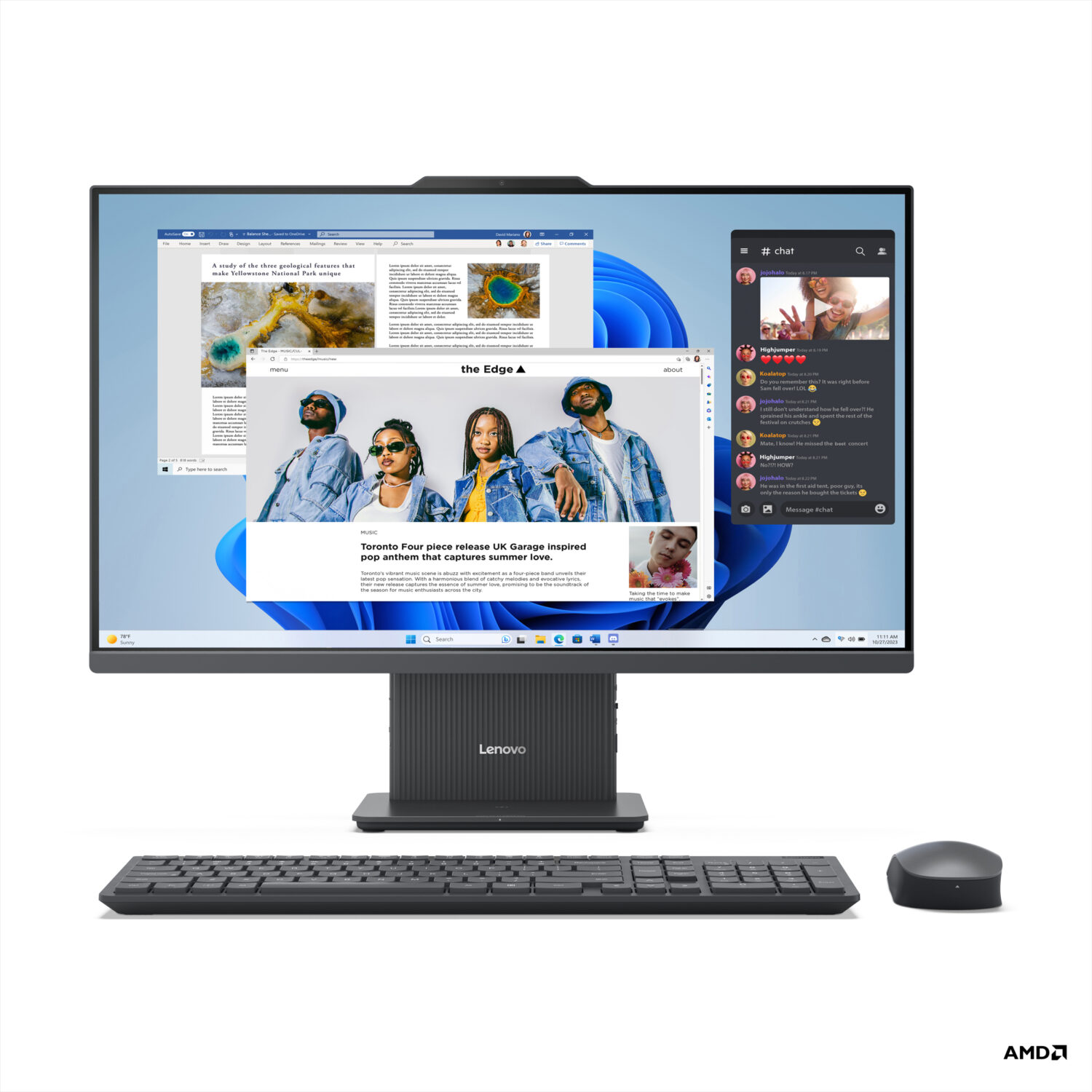 Lenovo IdeaCentre AIO 27ARR9 27 FHD AMD R3 7335U/16GB/512GB/AMD Radeon 660M/WIN11 Home/Nordic kbd/2Y Warranty | Lenovo IdeaCentre | 27ARR9 | Desktop | AIO | 27 " | AMD Ryzen 3 | 7335U | 16 GB | SODIMM DDR5 | 512 GB | AMD Radeon 660M | Nordic | Windows 11 Home | Warranty 24 month(s) - Image 11