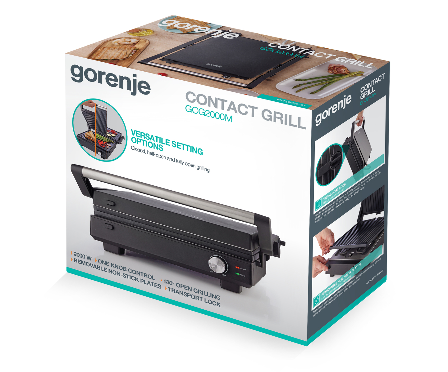 Gorenje Multifunctional Grill | GCG2000M | Grill | Black