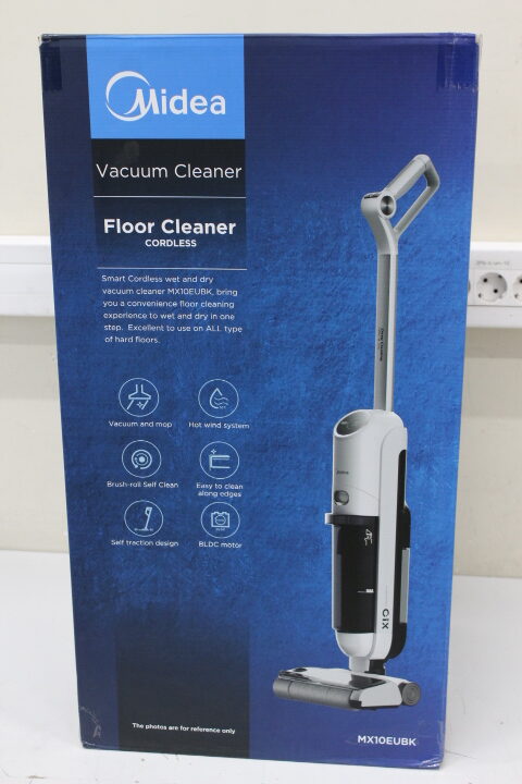 SALE OUT. Midea X10 Wet and Dry Cordless Vacuum Cleaner, Black | Midea Cordless Vacuum Cleaner | X10 Wet and Dry | 220 W | 22.2 V | Operating time (max) 35 min | Black | Warranty 24 month(s) | USED, DIRTY, SCRATCHES