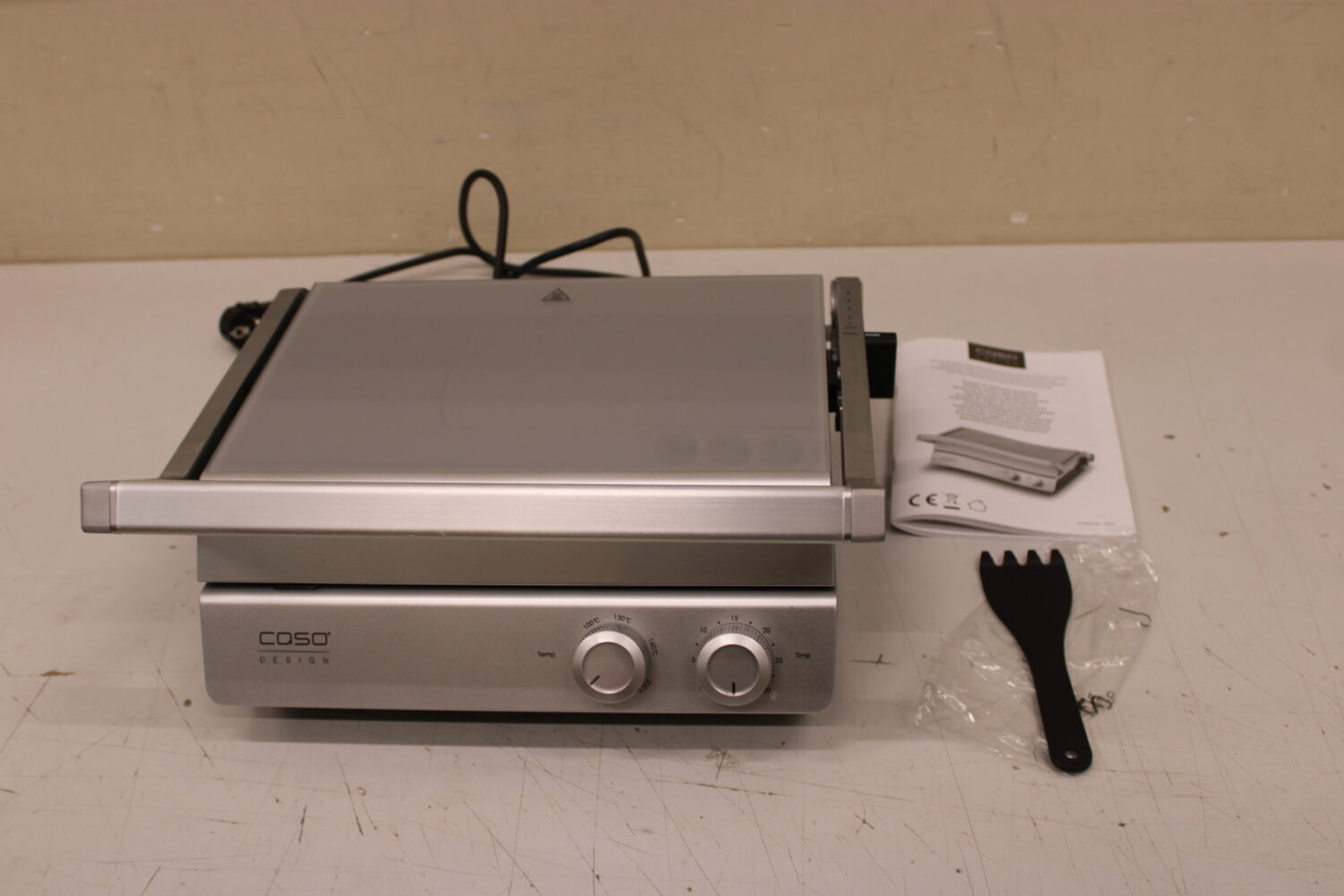 Caso Double Contact Grill | SteakChef | Contact grill | 2000 W | Stainless Steel | USED,DIRTY - Image 3