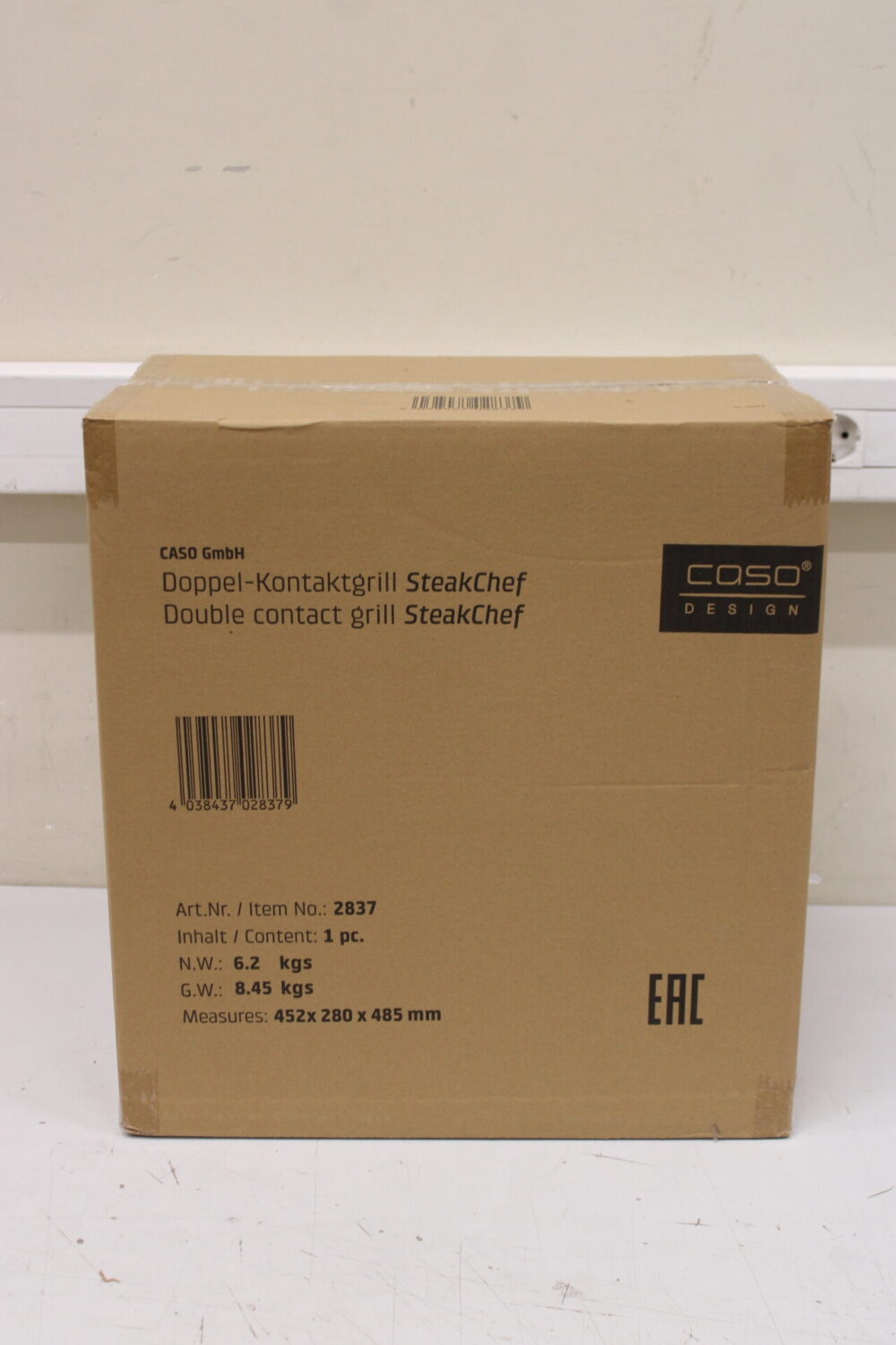 Caso Double Contact Grill | SteakChef | Contact grill | 2000 W | Stainless Steel | USED,DIRTY