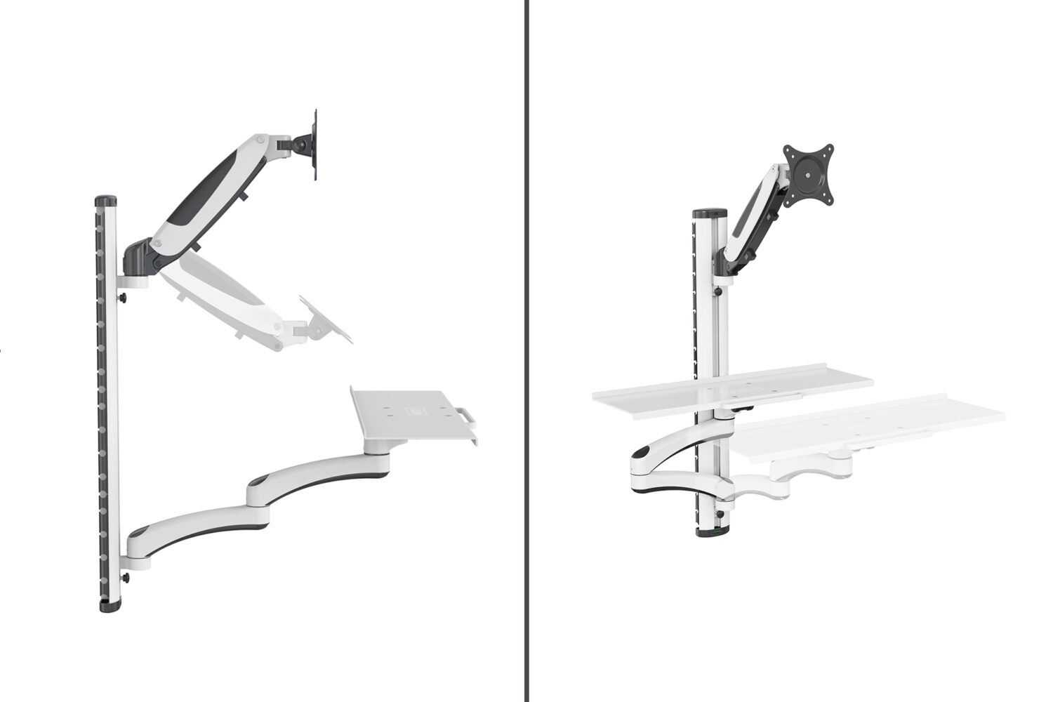 Digitus Wall mount | DA-90451 | Rotate, Swivel | 32 " | Maximum weight (capacity) 8 kg | White/Black - Image 3