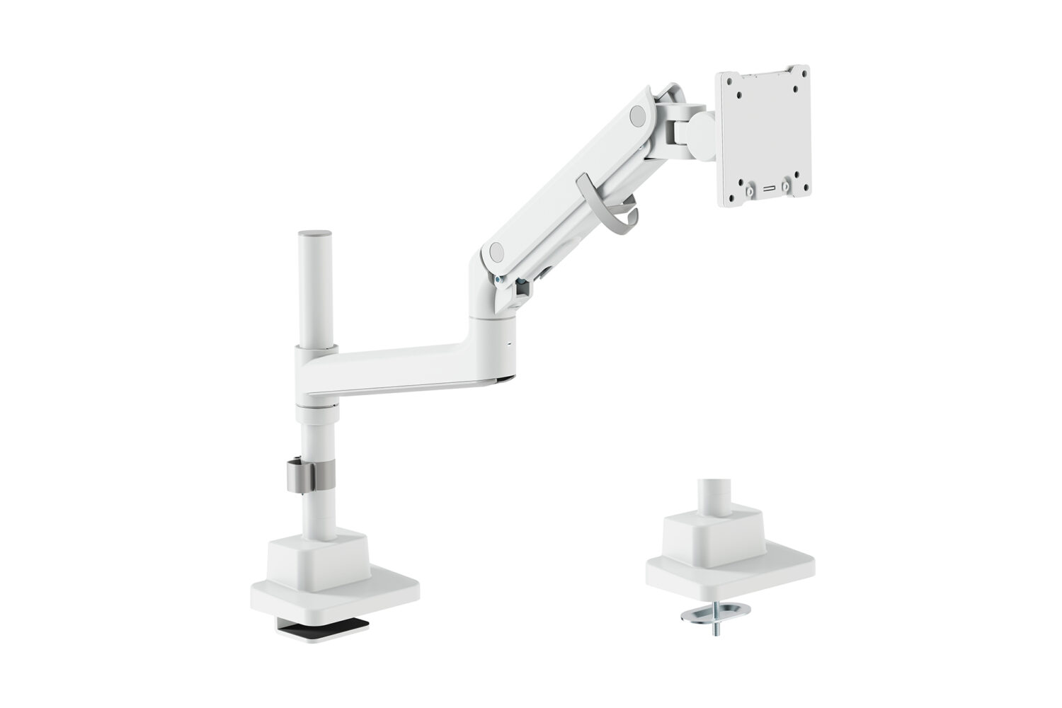 Digitus Desk Mount | DA-90476 Single Monitor Mount | Height, tilt, pivot, rotation, depth | 57 " | Maximum weight (capacity) 27 kg | White - Image 5