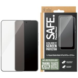 SAFE.PanzerGlass Screen Protector Xiaomi Redmi Note 14 Pro|14 Pro+|13 Pro+|Ultra-Wide Fit | PanzerGlass