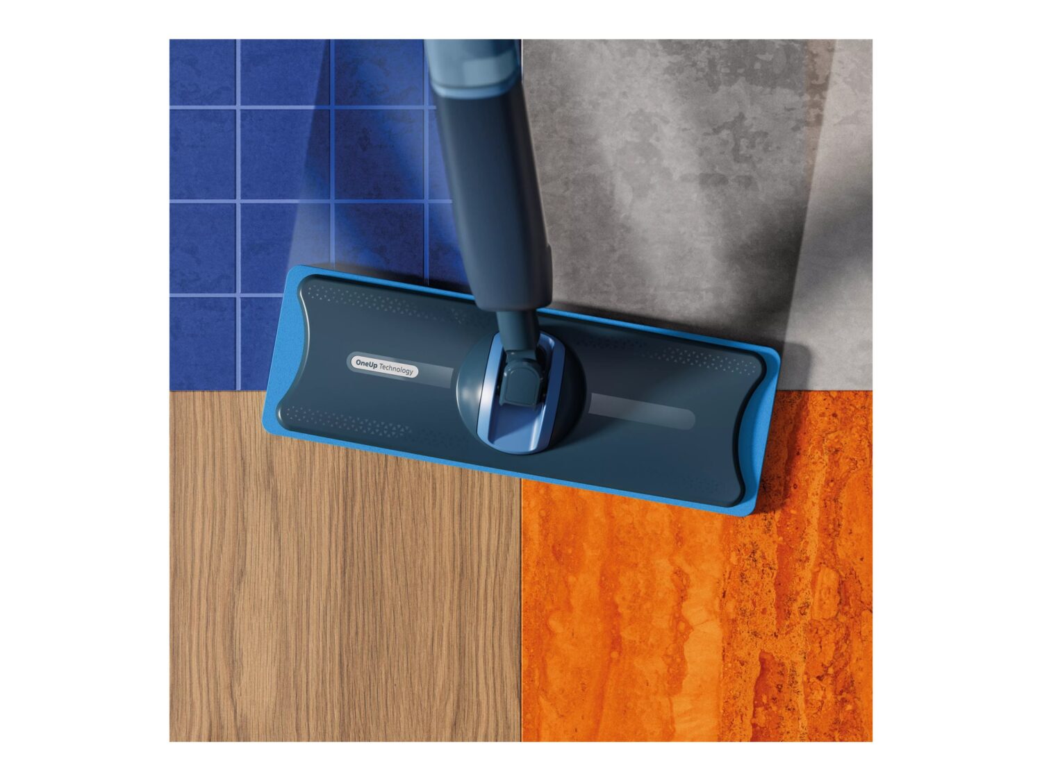 Philips XV5113/01 OneUp 5000 Series Electric Mop, Blue/Black - Image 4