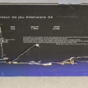 Dell Alienware AW3425DWM | 34 " | VA | WQHD | 21:9 | 180 Hz | 1 ms | 3440 x 1440 pixels | 400 cd/m² | HDMI ports quantity 2 | Warranty 36 month(s) | DAMAGED PACKAGING