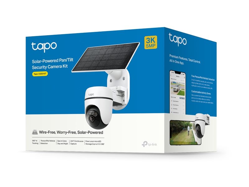 TP-Link Tapo C630 KIT Solar-Powered Security Camera Kit - Image 3