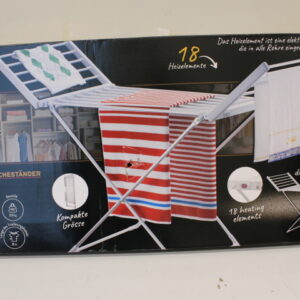 Adler Foldable electric clothes drying rack | AD 7821 | 220 W | Silver/White | DAMAGED PACKAGING, SCRATCHED PAINT