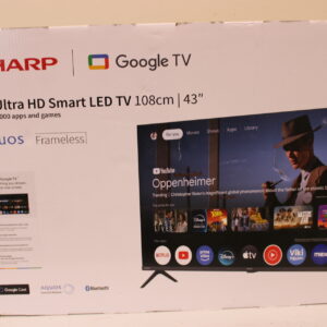 Sharp 43HL4265E | 43 | Smart TV | Google TV | UHD | Black | DAMAGED PACKAGING