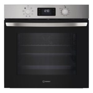 Indesit IO 255HU X Oven, Built-in, Electric, Width 59.5 cm, Self cleaning, Stainless steel | INDESIT