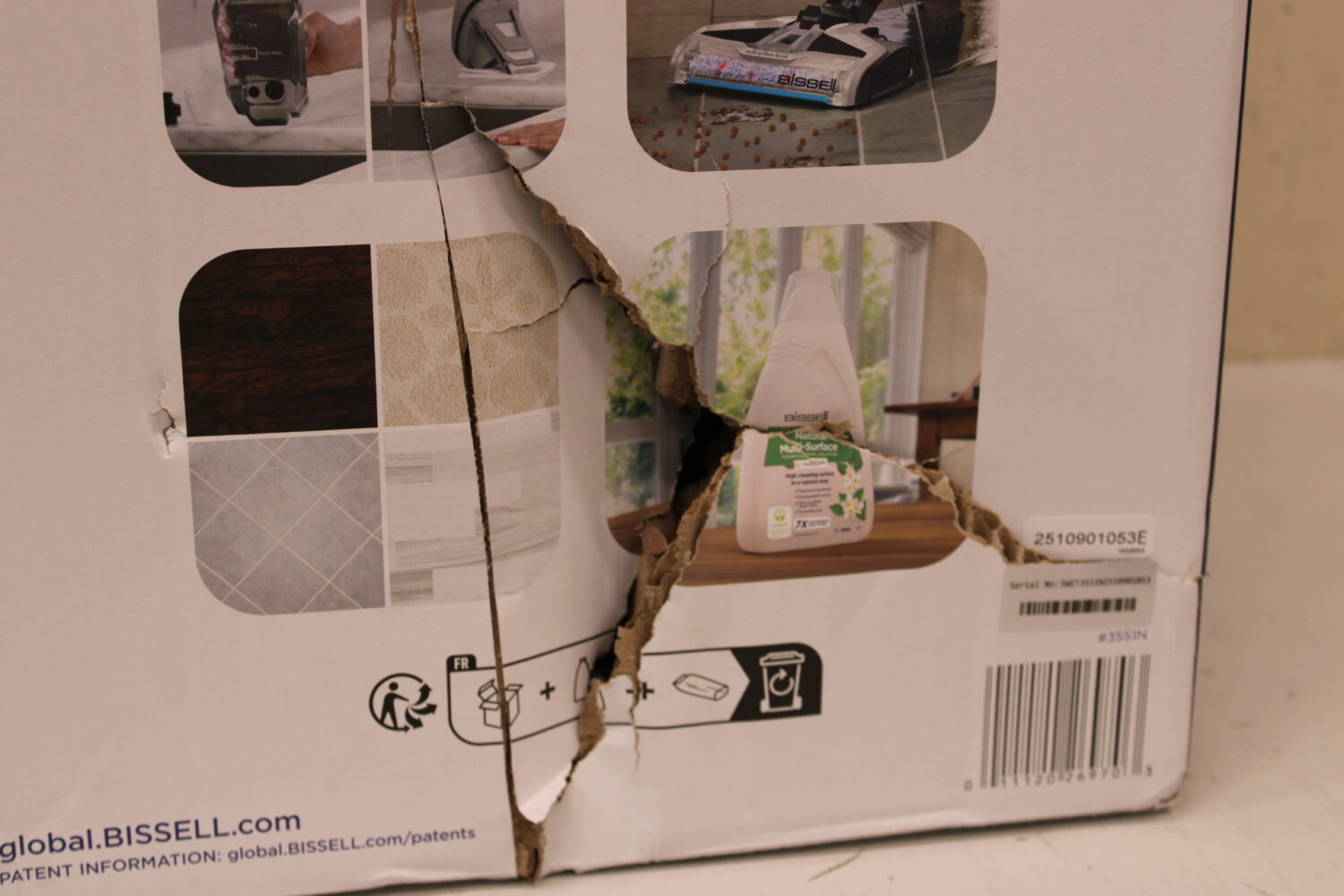 SALE OUT. Bissell Vacuum Cleaner | CrossWave C3 Select | Corded operating | Handstick | Washing function | 560 W | - V | Black/Titanium/Blue | Warranty 24 month(s) | DAMAGED PACKAGING - Image 7