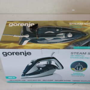 SALE OUT. Gorenje SIH2800TQC Steam Iron, Water tank 0,4 L, Continuous steam 35 g/min, Turquoise/White | SALE OUT. Gorenje Steam Iron | SIH2800TQC | Steam Iron | 2800 W | Water tank capacity 350 ml | Continuous steam 35 g/min | Steam boost performance 100 g/min | Turquoise/White | DAMAGED PACKAGING, SCRATCHED
