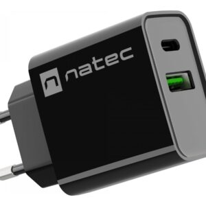 Natec Ribera USB Charger, 1xUSB-A, 1x USB-C, 20 W | NUC-2062