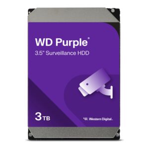 Western Digital Purple Surveillance Hard Drive | WD33PURZ | 175 RPM | 3000 GB | 256 MB